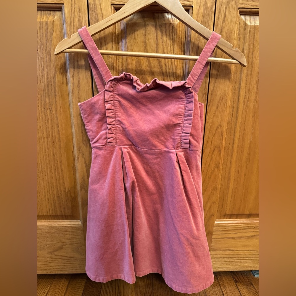 Janie and Jack Dusty Rose Ruffle Dress